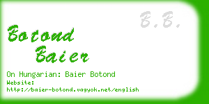 botond baier business card